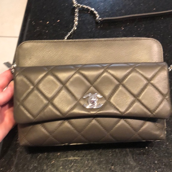 CHANEL Handbags - Chanel Calfskin Quilted Crossbody Bag.